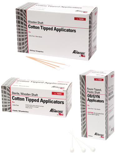 Applicator Cotton Tip Wood Shaft Sterile 2's Size 6" x 1/12" (2/PK 100PK/BX 10BX/CS) by Solon Manufacturing Co.  ID 76800